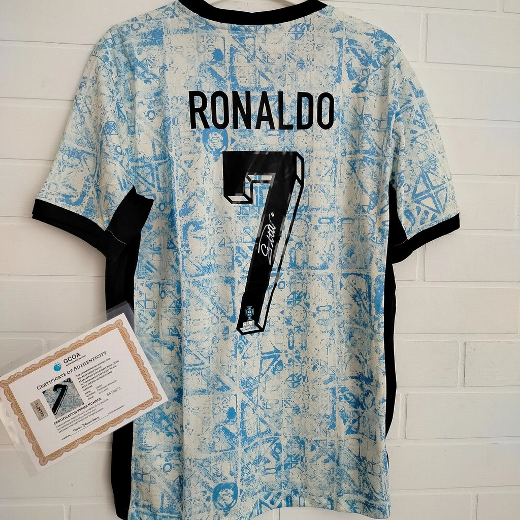 Cristiano Ronaldo CR7 Hand Signed 2024/25 Portugal Soccer Jersey With COA