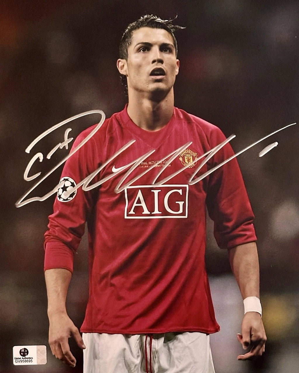 Cristiano Ronaldo CR7 Manchester Autographed 8x10 Photo w/ COA