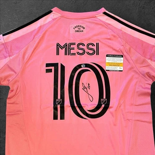Signed Lionel Messi Inter Miami Autographed Jersey w/COA