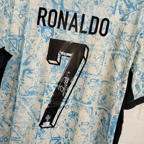 Cristiano Ronaldo CR7 Hand Signed 2024/25 Portugal Soccer Jersey With COA