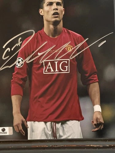Cristiano Ronaldo CR7 Manchester Autographed 8x10 Photo w/ COA