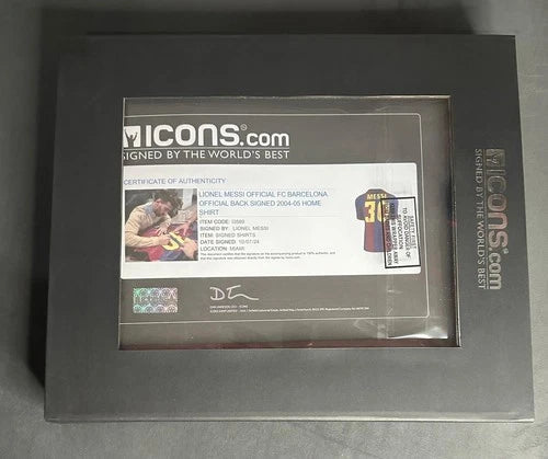 LIONEL MESSI Back Signed FC Barcelona Jersey Authenticated