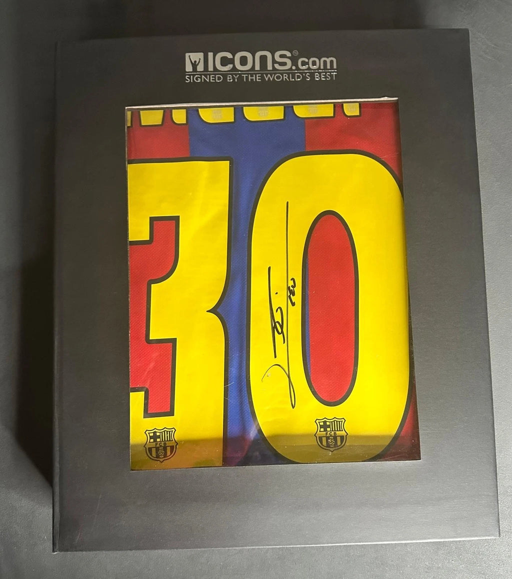 LIONEL MESSI Back Signed FC Barcelona Jersey Authenticated