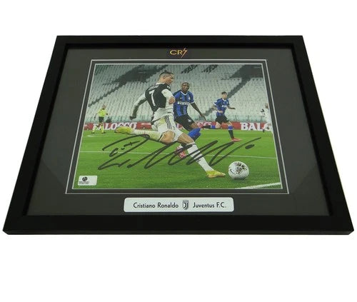 Cristiano Ronaldo CR7 Juventus F.C. Autographed 8x10 Photo Custom Framed w/ COA