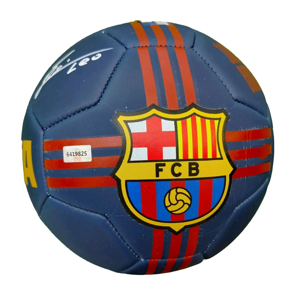 Lionel Messi Signed Autographed FC Barcelona Soccer Ball Official With COA