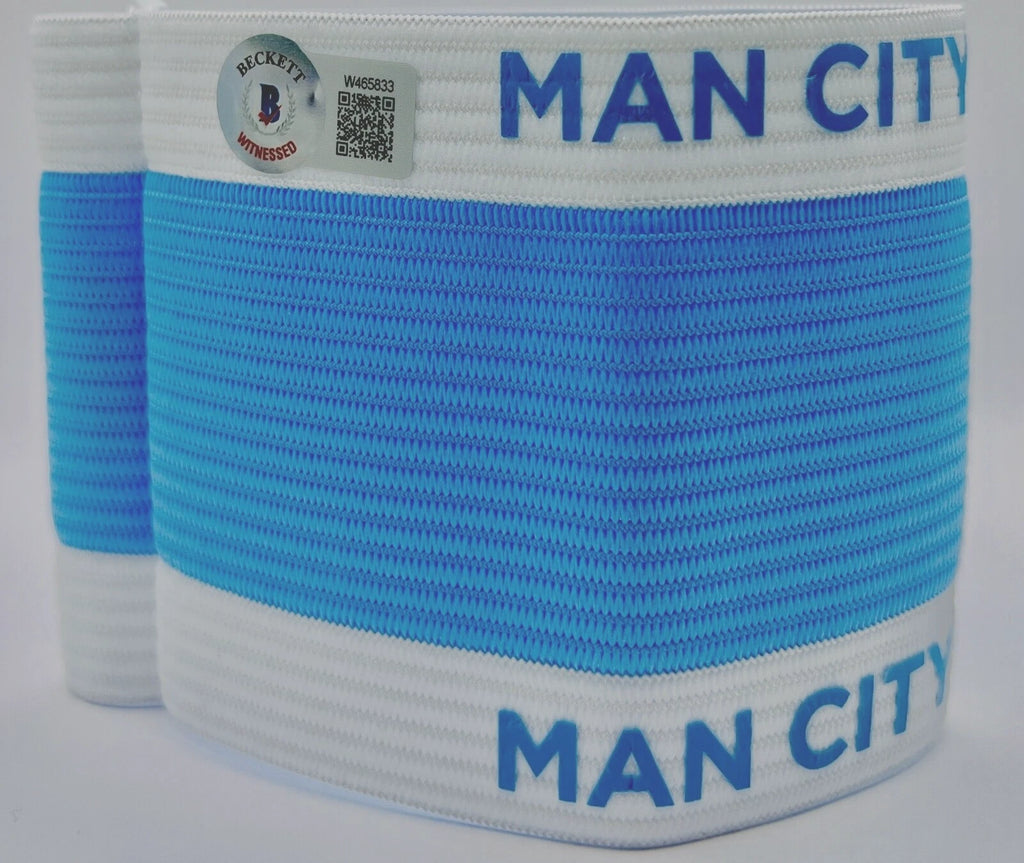 Kevin De Bruyne Signed Manchester City Captain's Armband – BAS Beckett Witnessed