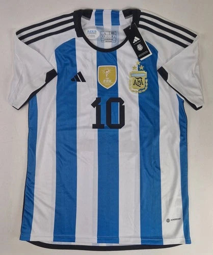 Lionel Messi (10) Argentina Qatar FIFA 2022 Hand-Signed w/ COA