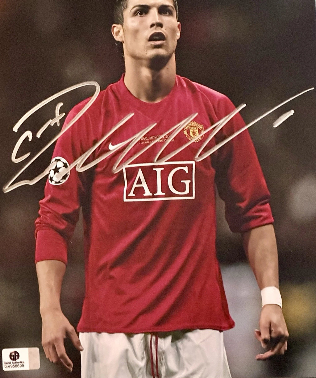 Cristiano Ronaldo CR7 Manchester Autographed 8x10 Photo w/ COA