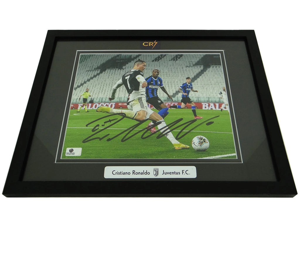 Cristiano Ronaldo CR7 Juventus F.C. Autographed 8x10 Photo Custom Framed w/ COA