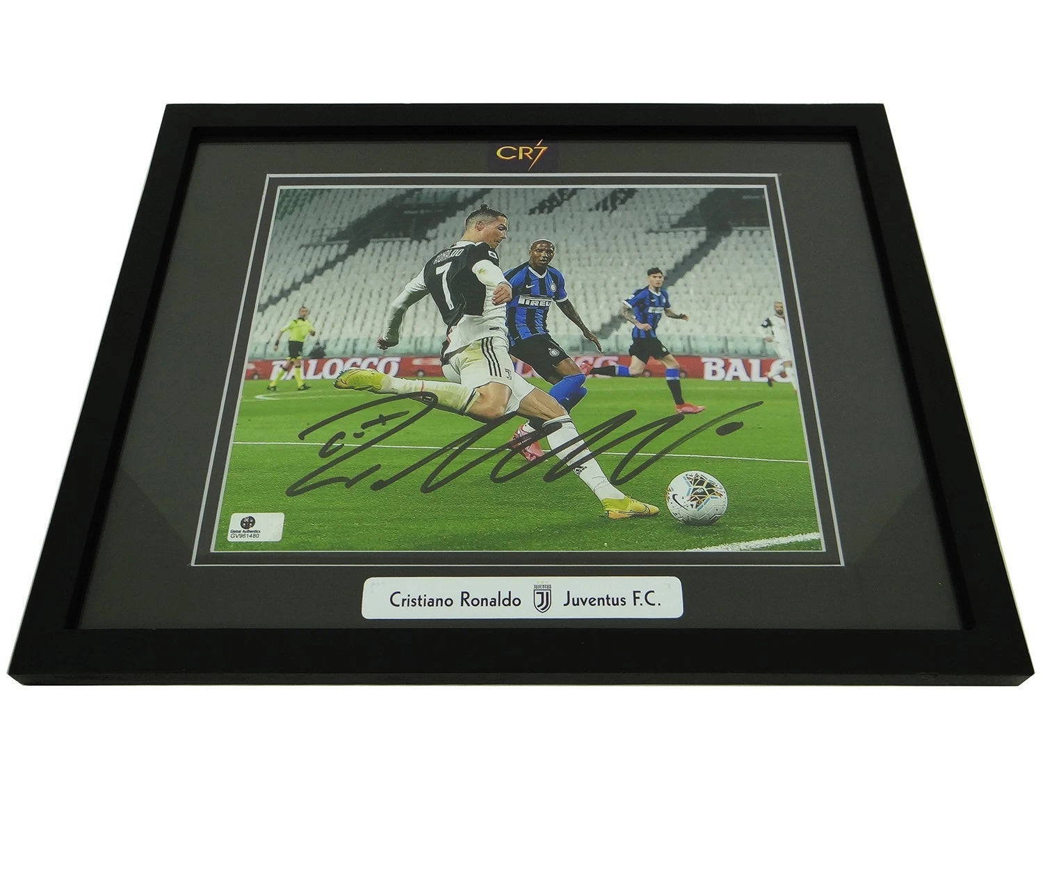 Cristiano Ronaldo CR7 Juventus F.C. Autographed 8x10 Photo Custom Framed w/ COA