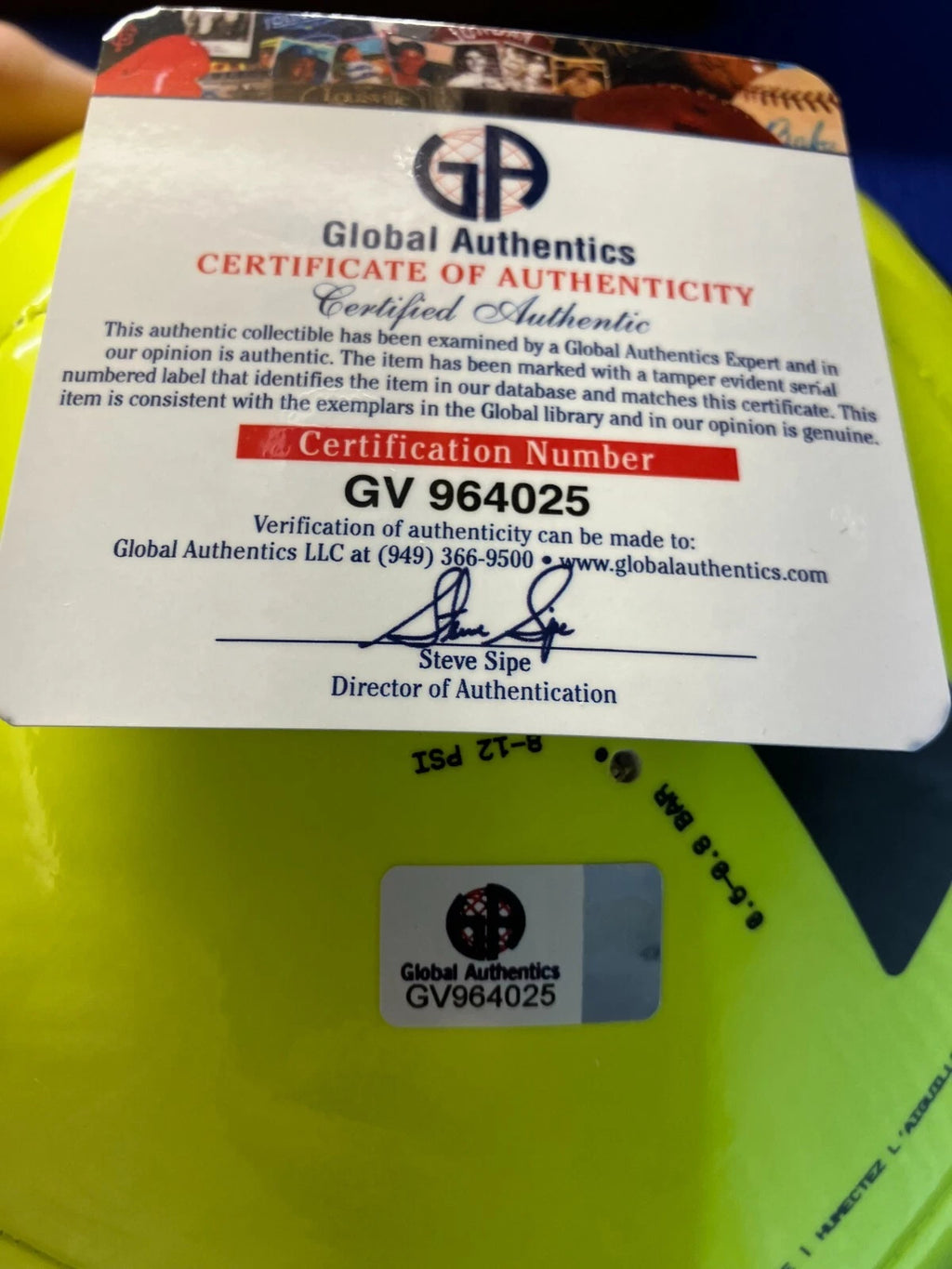 Cristiano Ronaldo Signed Autographed Nike Full Size Soccer Ball