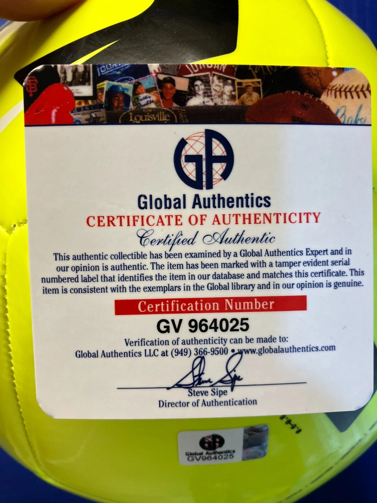 Cristiano Ronaldo Signed Autographed Nike Full Size Soccer Ball