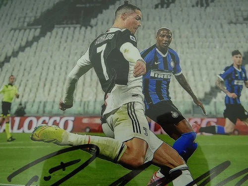 Cristiano Ronaldo CR7 Juventus F.C. Autographed 8x10 Photo Custom Framed w/ COA