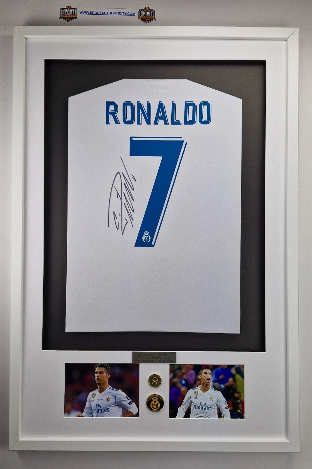 Cristiano Ronaldo Framed Shirt 2017-2018 Hand-Signed