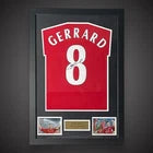 Steven Gerrard Hand Signed and Framed Liverpool Football Shirt