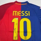 Signed Lionel Leo Messi FC Barcelona Soccer Jersey Beckett BAS COA