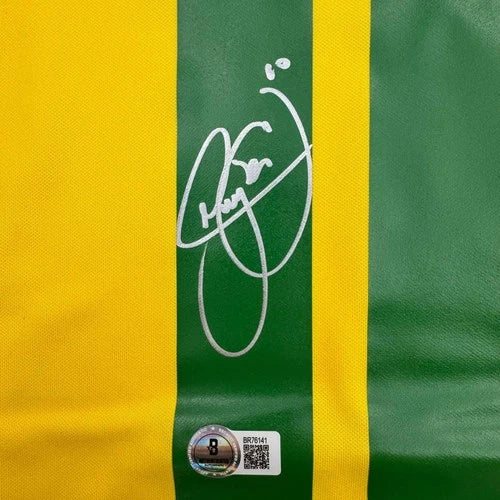 Autographed/Signed Neymar Jr. Brazil Soccer Futbol Jersey Beckett BAS