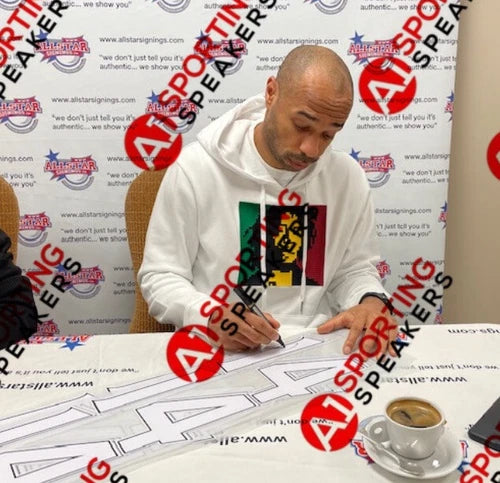 Framed Thierry Henry Hand Signed Arsenal Football Shirt w/ COA