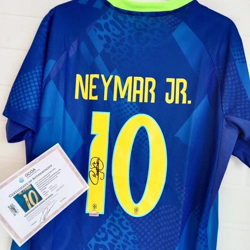 NEYMAR JR Signed Autographed Brazil Team Soccer Jersey w/ COA