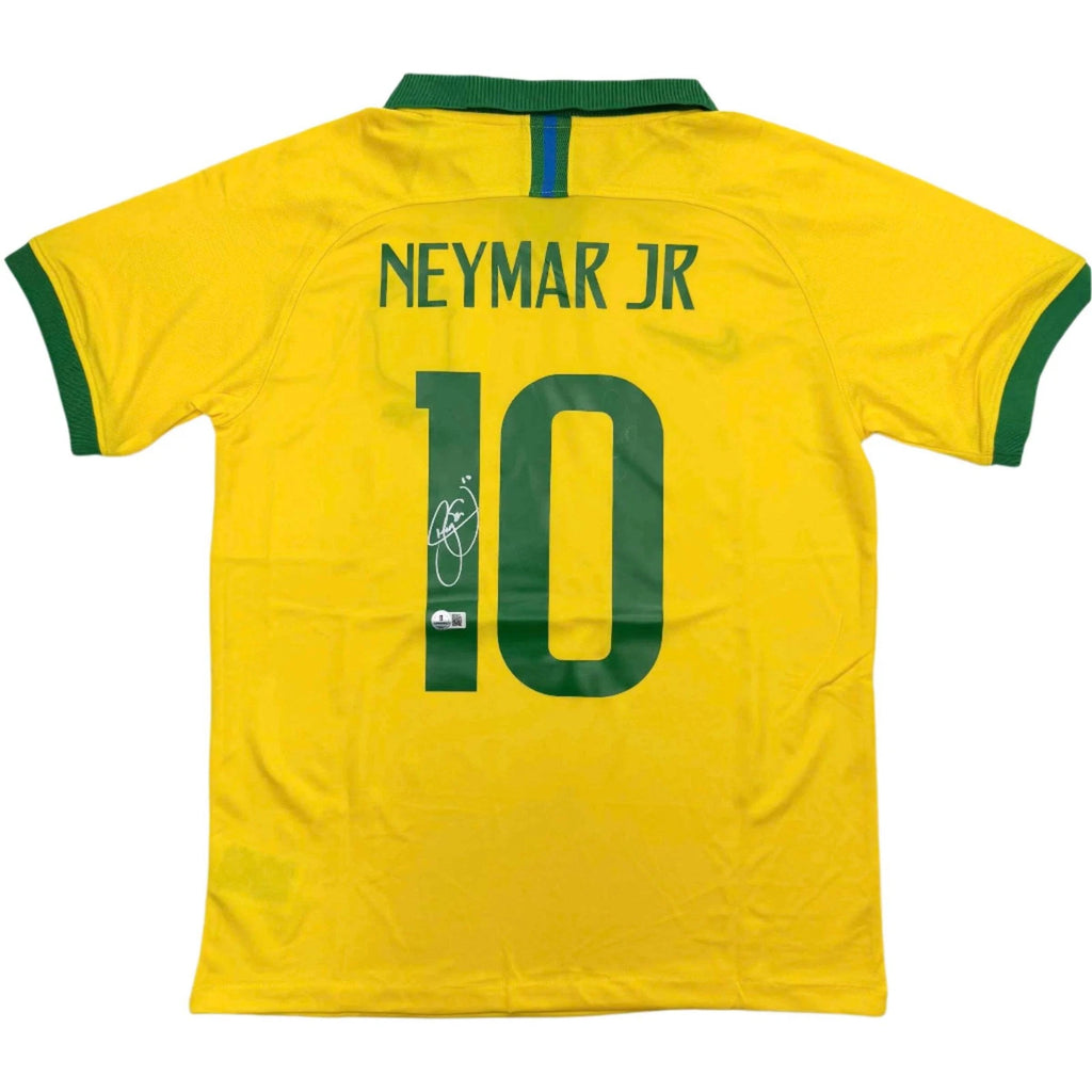 Autographed/Signed Neymar Jr. Brazil Soccer Futbol Jersey Beckett BAS