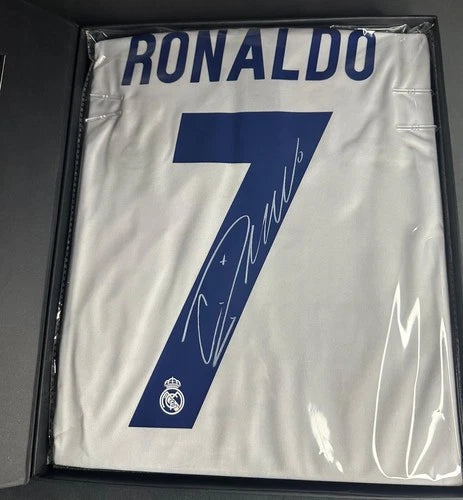 Cristiano Ronaldo Back Signed Real Madrid 2014-15 Home Shirt