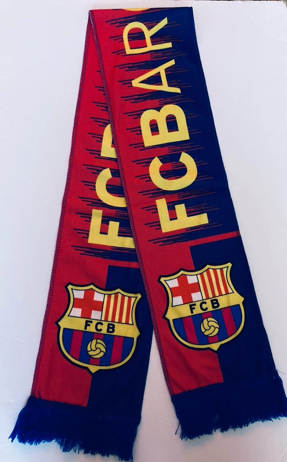Barcelona Fan Scarf/ FCB Barcelona Soccer Scarf