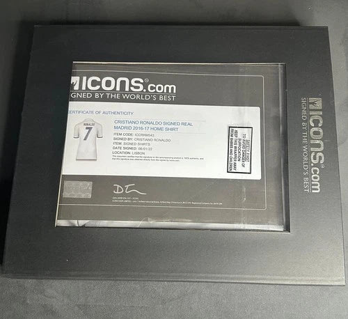 Cristiano Ronaldo Back Signed Real Madrid 2014-15 Home Shirt