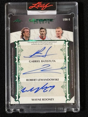 Leo Messi Vinicius Zlatan Rooney Lewandowski Leaf Ultimate 6 Autos True 11
