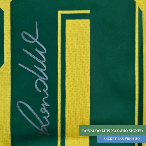 Luis Ronaldo Nazario Signed World Cup Brazil 1994 Rookie Jersey