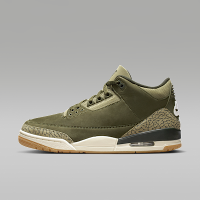 Nike Air Jordan 3 Shoes Olive Green