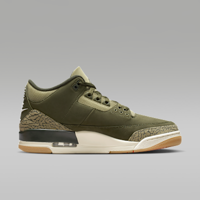 Nike Air Jordan 3 Shoes Olive Green