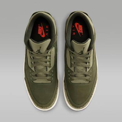 Nike Air Jordan 3 Shoes Olive Green