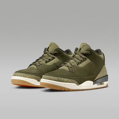 Nike Air Jordan 3 Shoes Olive Green