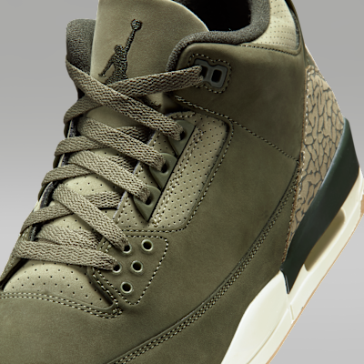 Nike Air Jordan 3 Shoes Olive Green