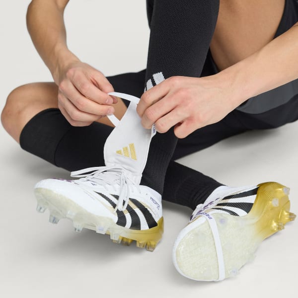 아디다스 프레데터 엘리트 폴드오버 텅 펌 그라운드 부츠 골드