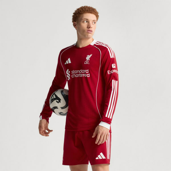 Liverpool FC 25/26 Long Sleeve Home Authentic Jersey