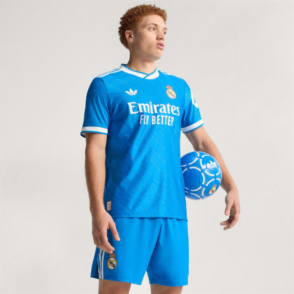 16 Real Madrid 2526 Third Authentic Jersey Blue
