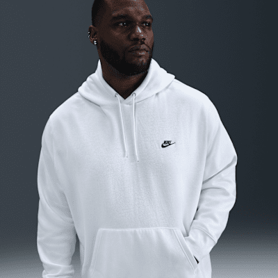 Nike Pullover Fleece Hoodie White