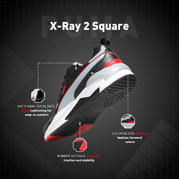 Puma X-Ray 2 Square Retro Style Sneakers Black