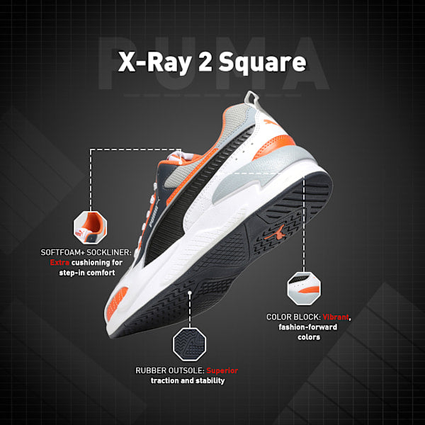 Puma X-Ray 2 Square Retro Style Sneakers Orange